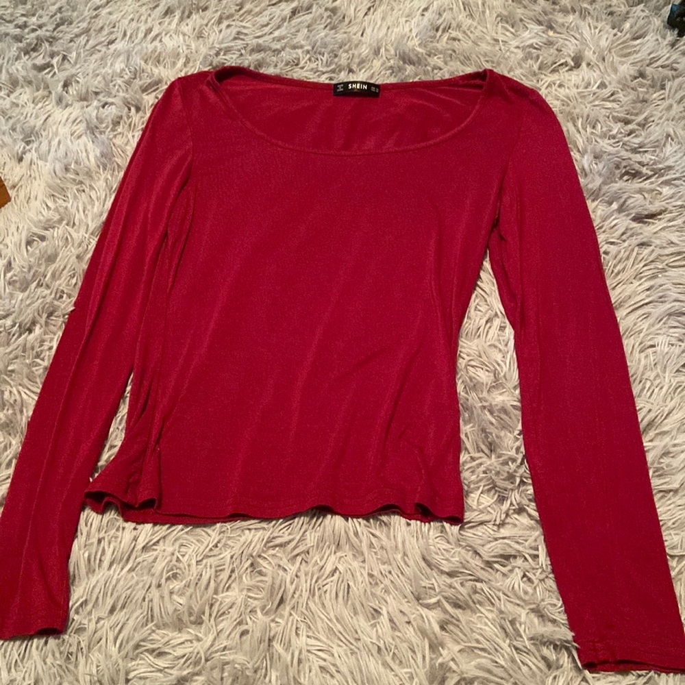 Long sleeve red shirt XS NEVER WORN